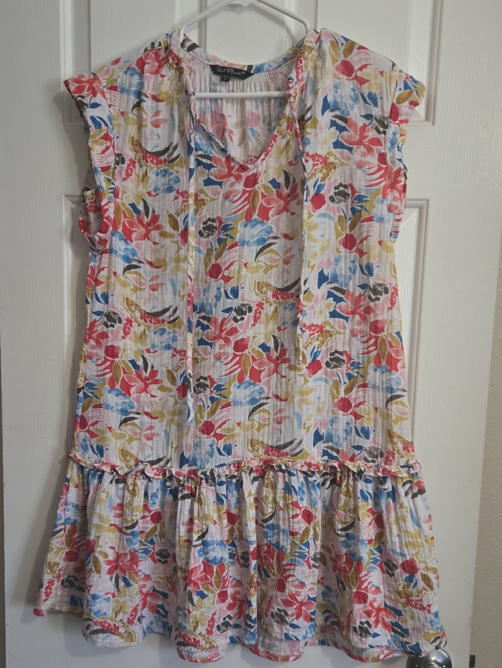 Velvet Heart Floral Mini Dress in White, Pink, Blue, Yellow
